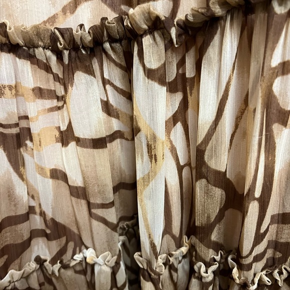 Free People Beige and Brown Patterned Dress - Picture 6 of 7